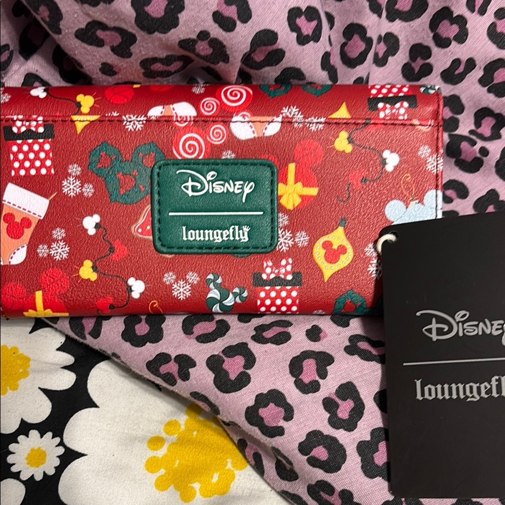 Loungefly Red Disney Christmas wallet